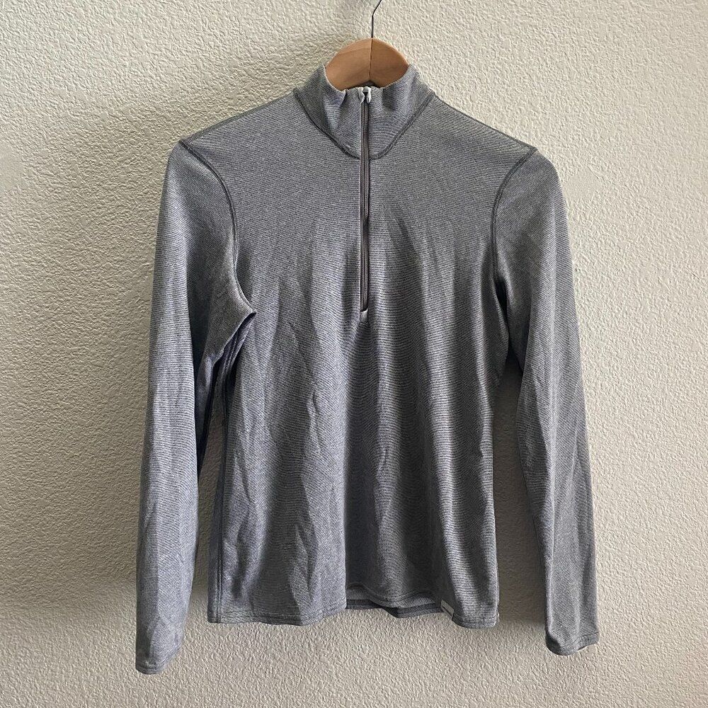Patagonia Capilene 3 Midweight 1/4 Zip Pullover Polartec Shirt Medium Gray 44452